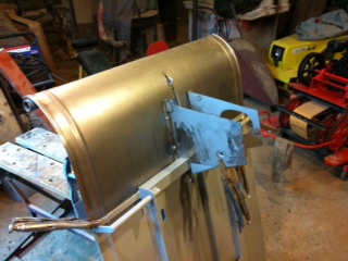 front tin clamped in place.JPG